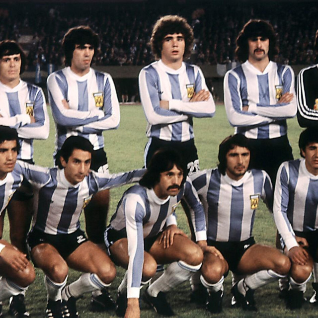 Argentinska nogometna reprezentacija uoči utakmice s Francuskom na Svjetskom prvenstvu 1978. godine