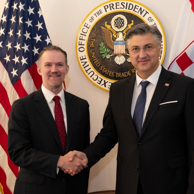 Jamieson Greer i Andrej Plenković