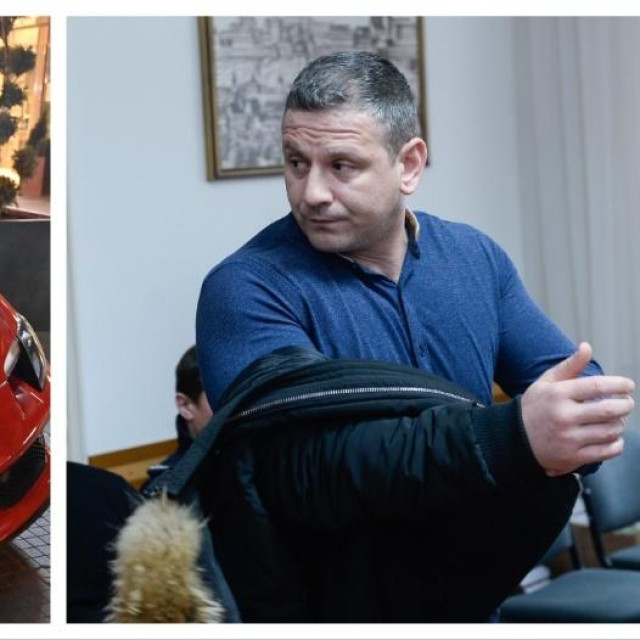 Ivko Marić i Ferrari kojim je dovezao Stjepu Bartulicu