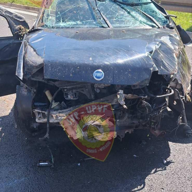 Prometna nesreća na ulazu na autocestu A9, kod prometnog čvora Umag