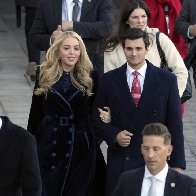 Tiffany Trump sa suprugom nakon inauguracije njenog oca u Washingtonu