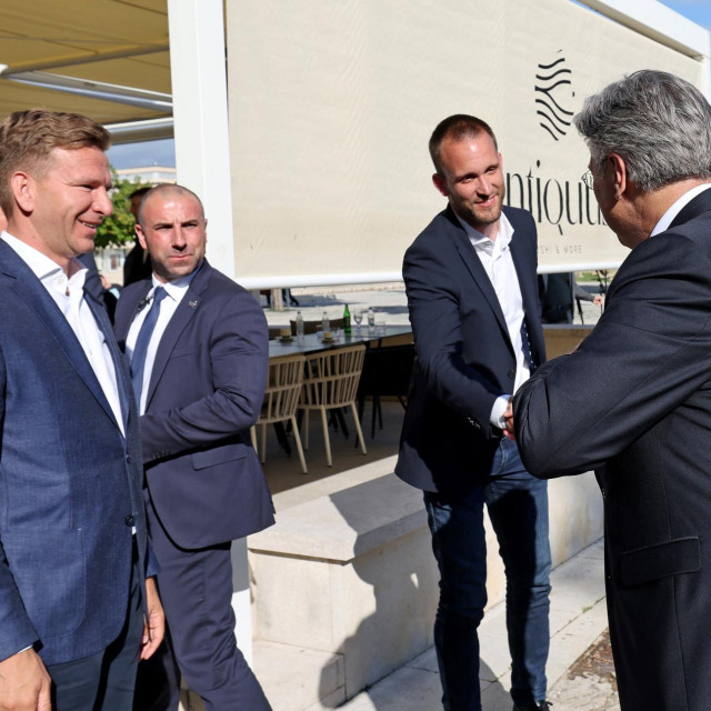 Josip Bilaver, Šime Erlić i Andrej Plenković